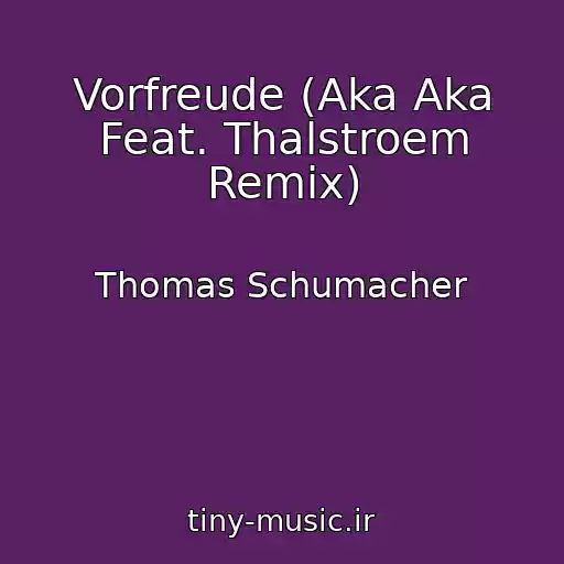 کاور آهنگ Vorfreude (Aka Aka Feat. Thalstroem Remix) از Thomas Schumacher