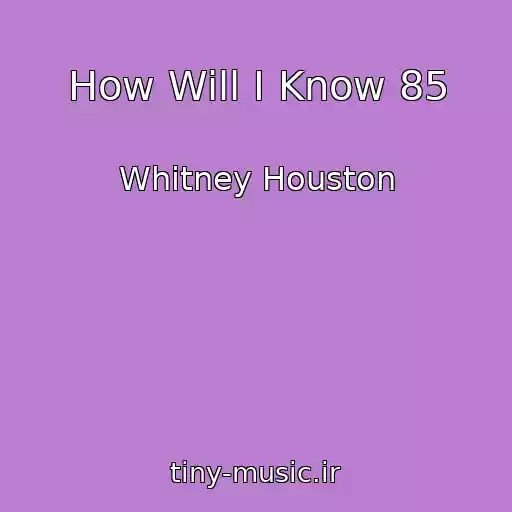 کاور آهنگ How Will I Know 85 از Whitney Houston