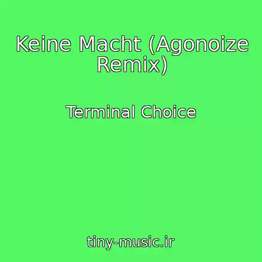 کاور آهنگ Keine Macht (Agonoize Remix) از Terminal Choice
