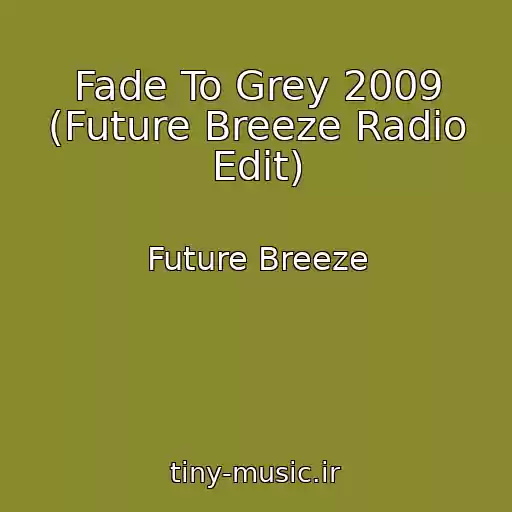 کاور آهنگ Fade To Grey 2009 (Future Breeze Radio Edit) از Future Breeze
