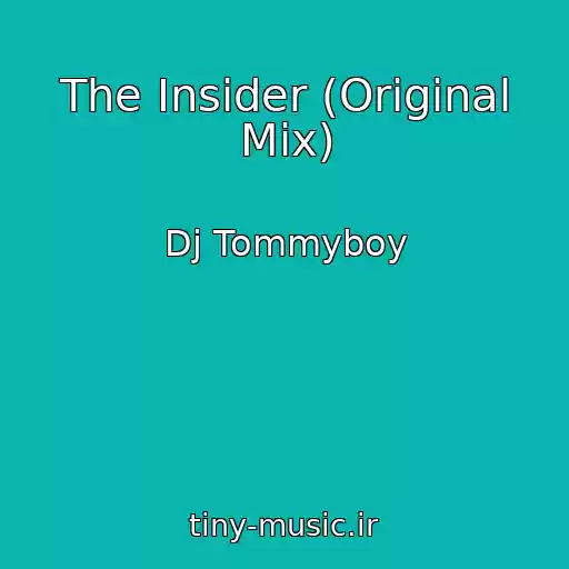 کاور آهنگ The Insider (Original Mix) از Dj Tommyboy