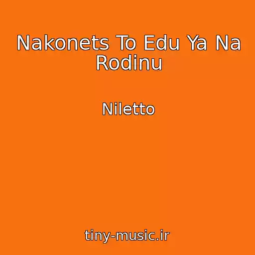 کاور آهنگ Nakonets To Edu Ya Na Rodinu از Niletto