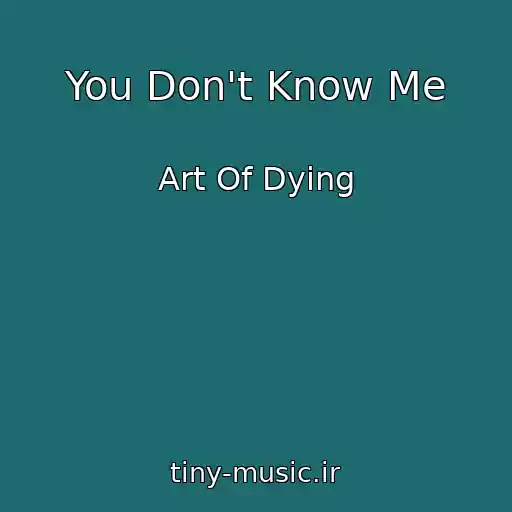 کاور آهنگ You Don't Know Me از Art Of Dying