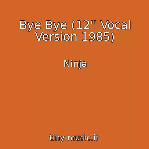 کاور آهنگ Bye Bye (12'' Vocal Version 1985) از Ninja