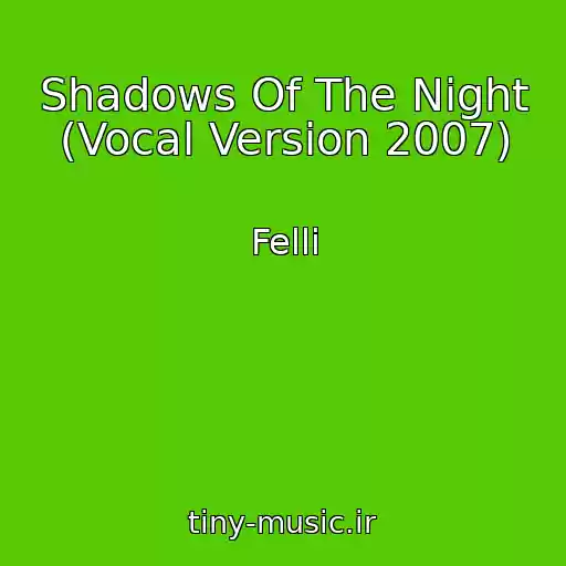 کاور آهنگ Shadows Of The Night (Vocal Version 2007) از Felli