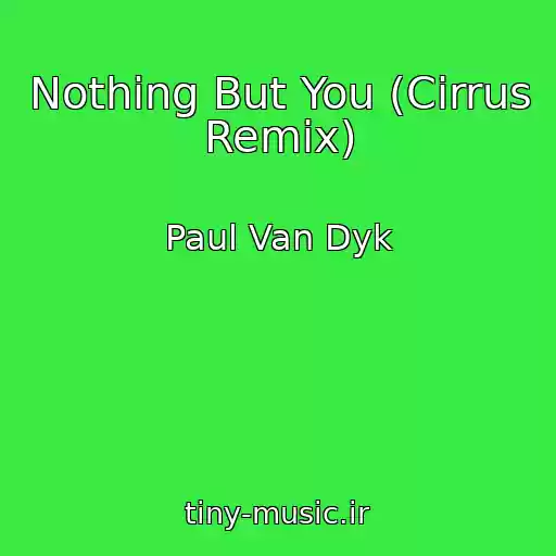 کاور آهنگ Nothing But You (Cirrus Remix) از Paul Van Dyk