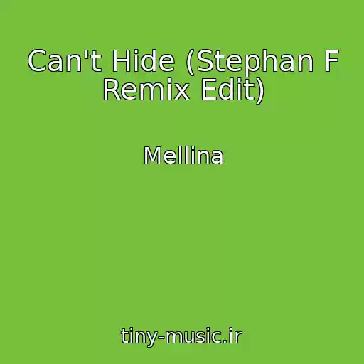 کاور آهنگ Can't Hide (Stephan F Remix Edit) از Mellina