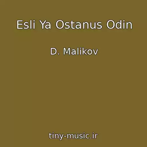 کاور آهنگ Esli Ya Ostanus Odin از D. Malikov