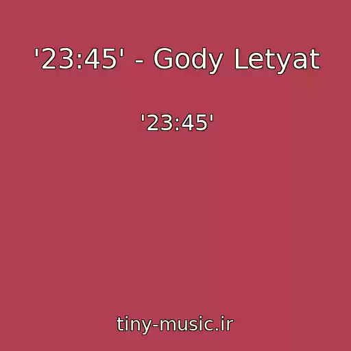 کاور آهنگ '23:45' - Gody Letyat از '23:45'