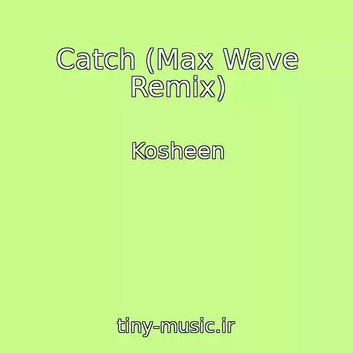 کاور آهنگ Catch (Max Wave Remix) از Kosheen