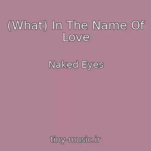 کاور آهنگ (What) In The Name Of Love از Naked Eyes