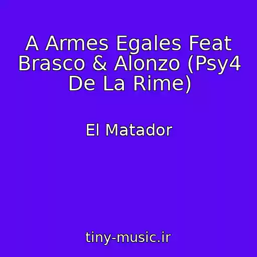 کاور آهنگ A Armes Egales Feat Brasco & Alonzo (Psy4 De La Rime) از El Matador