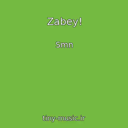 کاور آهنگ Zabey! از Smn