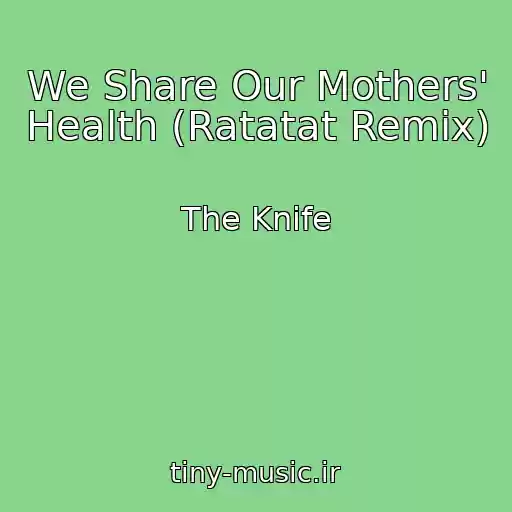 کاور آهنگ We Share Our Mothers' Health (Ratatat Remix) از The Knife