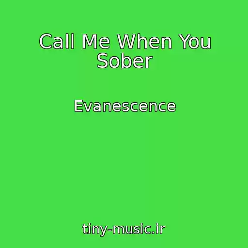 کاور آهنگ Call Me When You Sober از Evanescence