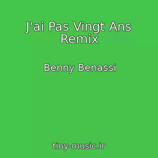 کاور آهنگ J'ai Pas Vingt Ans Remix از Benny Benassi