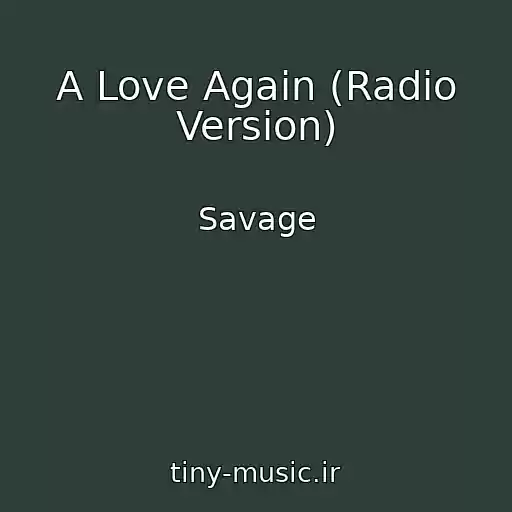 کاور آهنگ A Love Again (Radio Version) از Savage