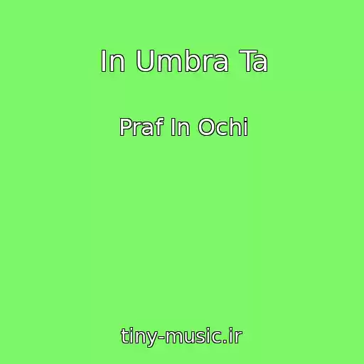 کاور آهنگ In Umbra Ta از Praf In Ochi