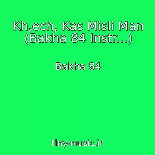 کاور آهنگ Kh,ech, Kas Misli Man (Bakha 84 Instr...) از Bakha 84