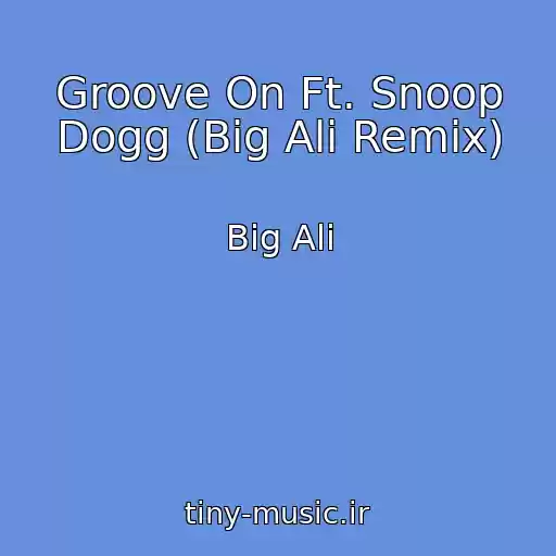 کاور آهنگ Groove On Ft. Snoop Dogg (Big Ali Remix) از Big Ali