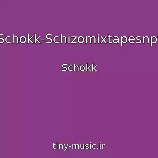 کاور آهنگ Schokk-Schizomixtapesnpt از Schokk