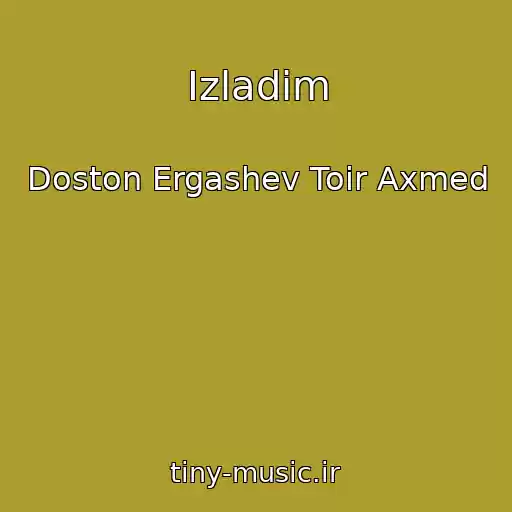 کاور آهنگ Izladim از Doston Ergashev Toir Axmed