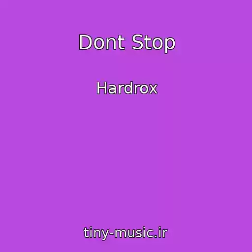 کاور آهنگ Dont Stop از Hardrox