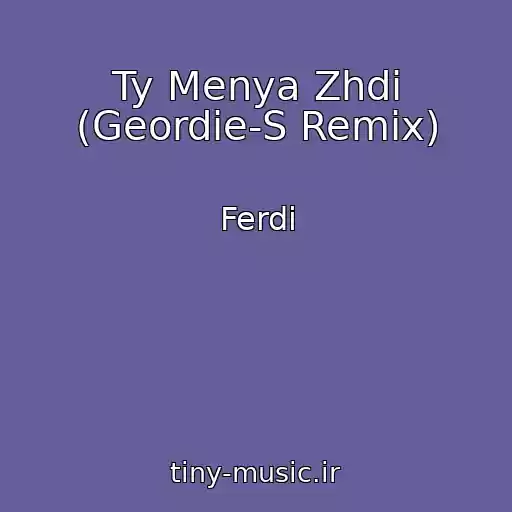 کاور آهنگ Ty Menya Zhdi (Geordie-S Remix) از Ferdi