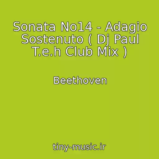 کاور آهنگ Sonata No14 - Adagio Sostenuto ( Dj Paul T.e.h Club Mix ) از Beethoven
