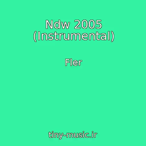 کاور آهنگ Ndw 2005 (Instrumental) از Fler