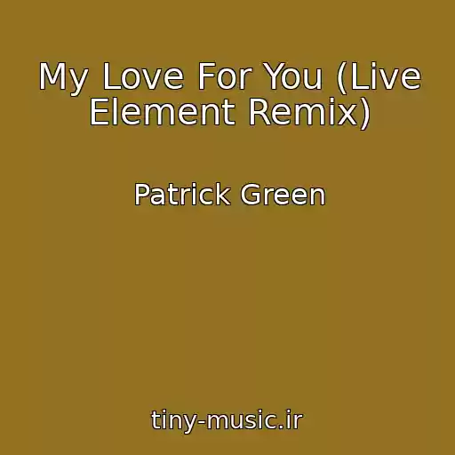 کاور آهنگ My Love For You (Live Element Remix) از Patrick Green
