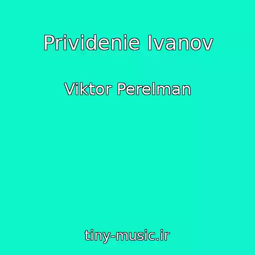 کاور آهنگ Prividenie Ivanov از Viktor Perelman