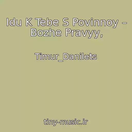 کاور آهنگ Idu K Tebe S Povinnoy – Bozhe Pravyy, از Timur_Danilets