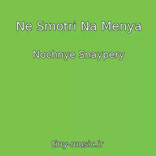 کاور آهنگ Ne Smotri Na Menya از Nochnye Snaypery