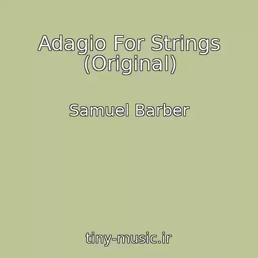 کاور آهنگ Adagio For Strings (Original) از Samuel Barber