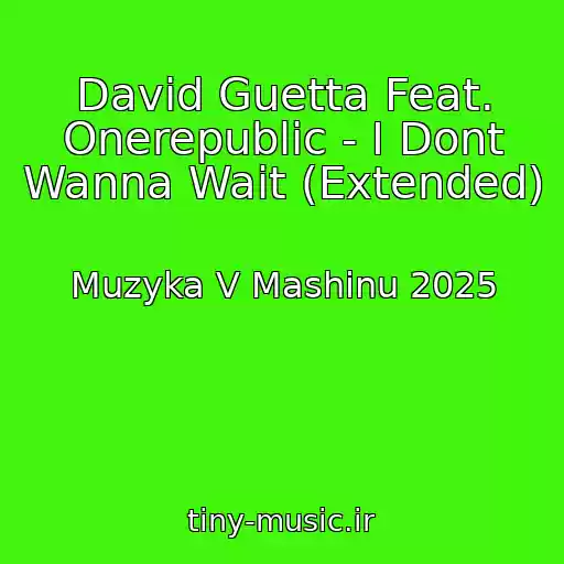 کاور آهنگ David Guetta Feat. Onerepublic - I Dont Wanna Wait (Extended) از Muzyka V Mashinu 2025