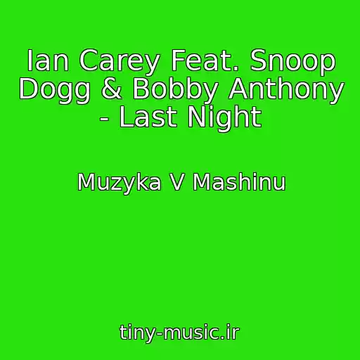 کاور آهنگ Ian Carey Feat. Snoop Dogg & Bobby Anthony - Last Night از Muzyka V Mashinu