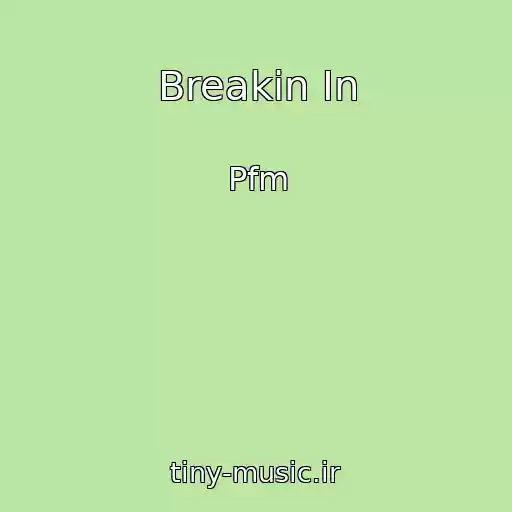 کاور آهنگ Breakin In از Pfm