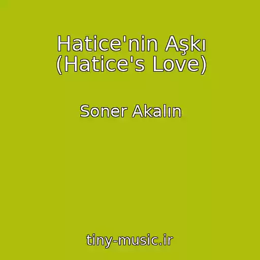 کاور آهنگ Hatice'nin Aşkı (Hatice's Love) از Soner Akalın
