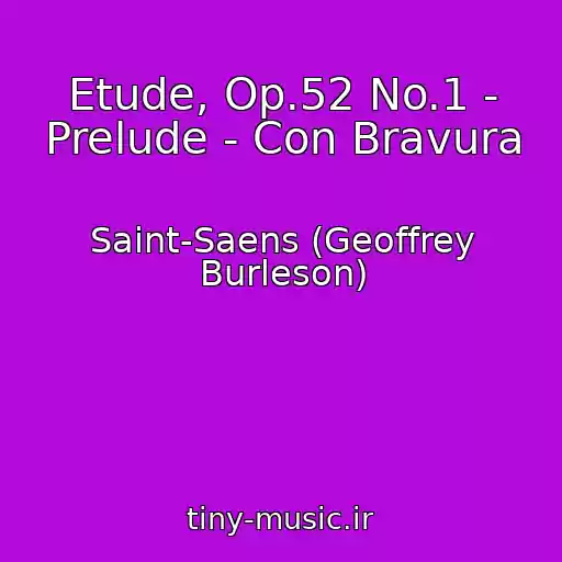 کاور آهنگ Etude, Op.52 No.1 - Prelude - Con Bravura از Saint-Saens (Geoffrey Burleson)