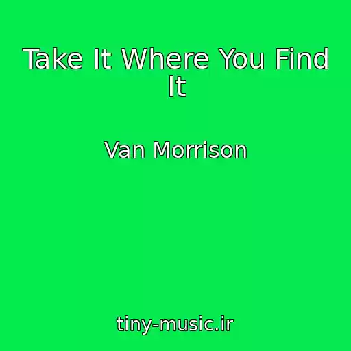 کاور آهنگ Take It Where You Find It از Van Morrison