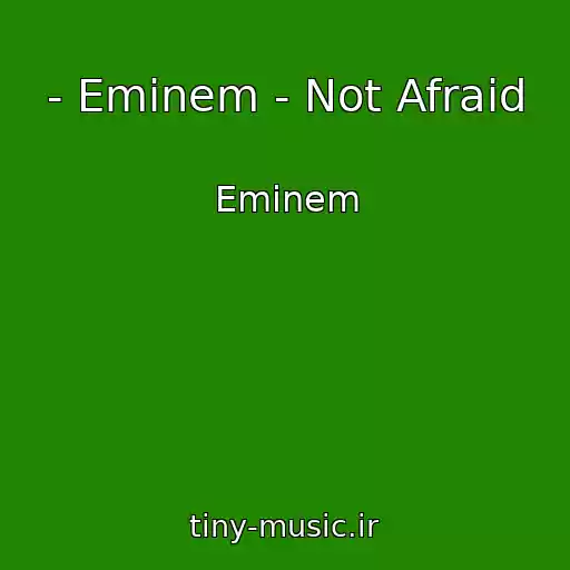 کاور آهنگ - Eminem - Not Afraid از Eminem