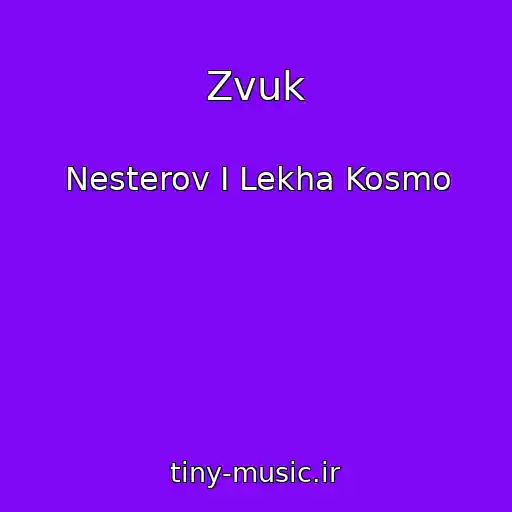 کاور آهنگ Zvuk از Nesterov I Lekha Kosmo