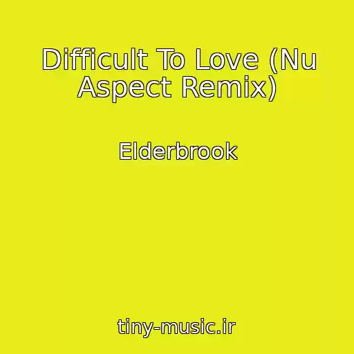 کاور آهنگ Difficult To Love (Nu Aspect Remix) از Elderbrook