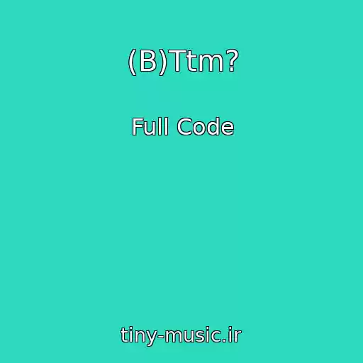 کاور آهنگ (B)Ttm? از Full Code