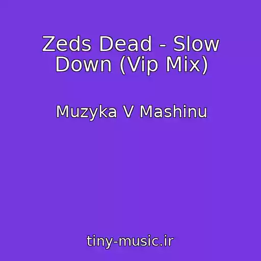 کاور آهنگ Zeds Dead - Slow Down (Vip Mix) از Muzyka V Mashinu