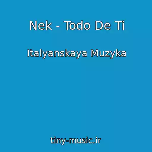 کاور آهنگ Nek - Todo De Ti از Italyanskaya Muzyka
