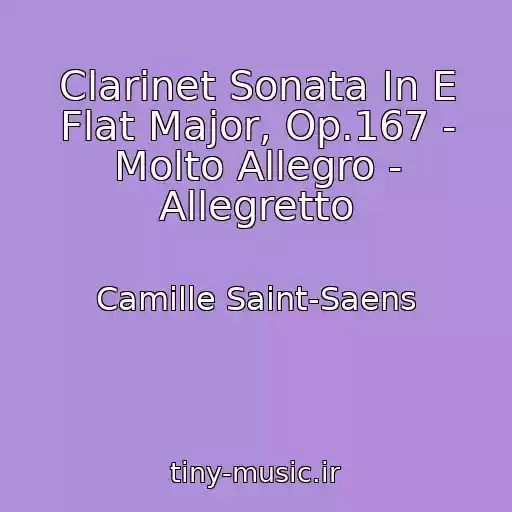 کاور آهنگ Clarinet Sonata In E Flat Major, Op.167 - Molto Allegro - Allegretto از Camille Saint-Saens