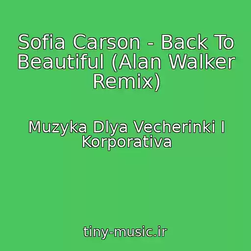 کاور آهنگ Sofia Carson - Back To Beautiful (Alan Walker Remix) از Muzyka Dlya Vecherinki I Korporativa
