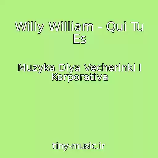 کاور آهنگ Willy William - Qui Tu Es از Muzyka Dlya Vecherinki I Korporativa